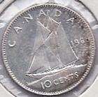 Canada 10 Cents SILVER 1968 Ottawa PL BU Light Toning  
