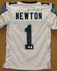 Cam Newton Autographed White Carolina Panthers Jersey  AAA 