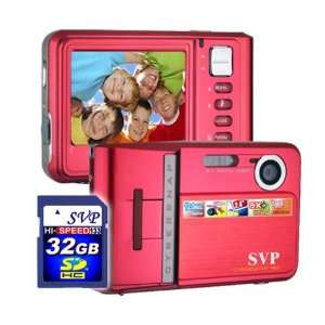  SVP NEW 9MP Red Digital Camera+ Video Recorder+8X Zoom 