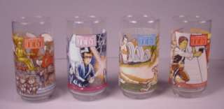 Vintage Star Wars ROTJ Drinking Glasses set of 4 Mint  