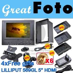Lilliput 5 569GL 50NP/H/Y HDMI On camera field Monitor  