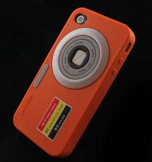 DC Camera Design Silicone Skin Case For iPhone 4 4G