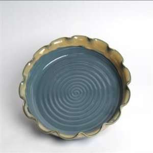  Tumbleweed Pottery 5572LB Pie Plate   Light Blue Kitchen 