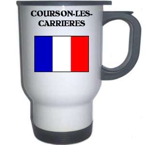  France   COURSON LES CARRIERES White Stainless Steel Mug 