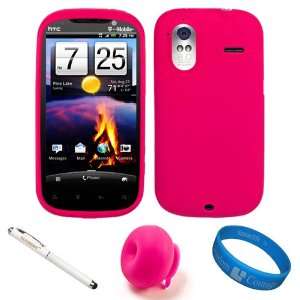Hot Pink Rubberized Soft Silicone Protective Skin Cover for T Mobile 