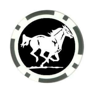  Running horse mustang Poker Chip Card Guard Great Gift 