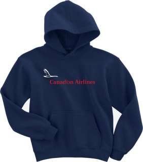 Canadian Airlines Vintage Logo Canadian Airline Hoody  