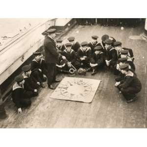  A Group of British Navy Cadets are Taught to Navigate 