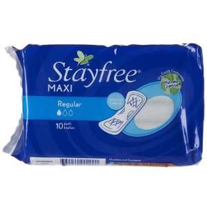  Stayfree Maxi Pads, Regular 10 ct (Quantity of 5) Health 