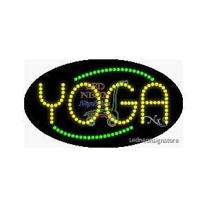Yoga LED Sign 15 inch tall x 27 inch wide x 3.5 inch deep outdoor only 