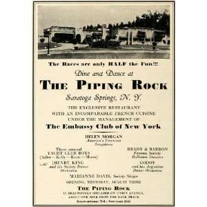  1933 Ad Piping Rock Club Resort Saratoga Springs NY 