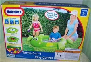 Little Tikes *TURTLE 3 in 1* Play Center New  