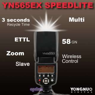   Yongnuo YN 565EX Flash Speedlite for Canon 5DⅡ 30D 40D 50D 350D 400D