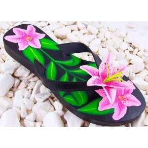  Susan Mango Pink Lilly Sandals (sizemedium 7 8 