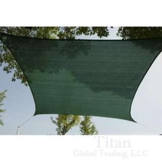 NEW SUN SHADE SAIL 13x13 FT (4x4m) SQUARE CANOPY GREEN  