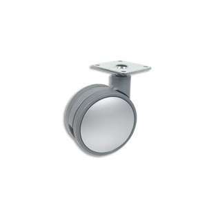 Cool Casters   Grey Caster with Silver Finish   Item #400 75 GY SI SP 