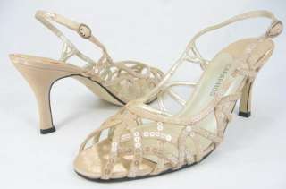caparros icing gold shimmer sandals size women s 8 5 m us original 