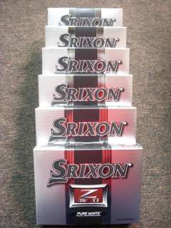 SRIXON Z Star XV 2012 Pure White Golf Balls   6 Dz   Authentic 