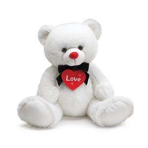  White Bear Hearts A Lot 15 Plush [Toy] Toys & Games