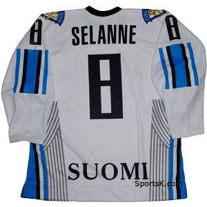  Teemu Selanne Team Finland White Jersey
