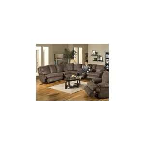  Ranger 3 Piece Manual Recline Sectional in Chocolate 