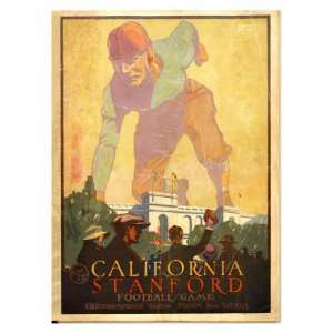  California vs. Stanford, 1923 Sports Giclee Poster Print 