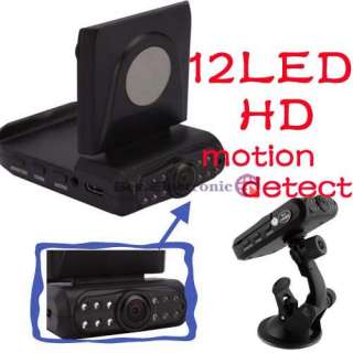 New IR Car DVR Dashboard Vehicle Camera Recorder 12LED  
