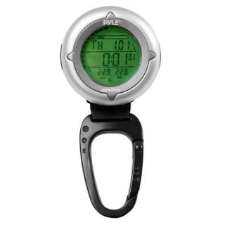Handheld Carabiner Compass With Backlight, Stop Watch, And Clock