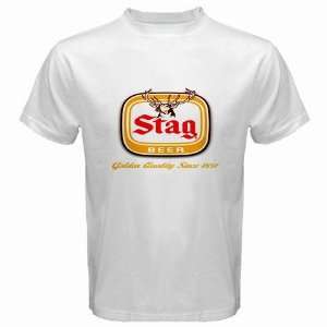  Stag Beer Logo New White T Shirt Size  S  Everything 