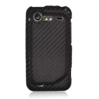 For HTC DROID Incredible 2 FABRIC Case Carbon Black New  