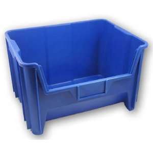 Stackable Bin Container set of 3   for stacking and storage (Blue) (13 