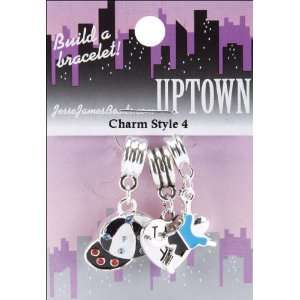  Uptown Metal Charms 3/Pkg Style #4