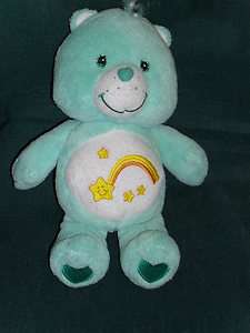 10 Care Bears plush WISH BEAR w/Belly Rattle 2004  