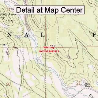  USGS Topographic Quadrangle Map   Whitney, Oregon (Folded 