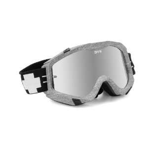 Spy Optic Klutch Smoke with Silver Mirror + Clear Lens Goggles with 