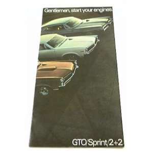 1967 67 PONTIAC BROCHURE GTO 2+2 Sprint Hardtop 