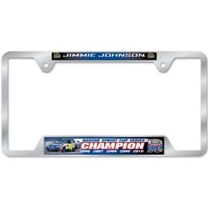 Wincraft Jimmie Johnson 2010 Sprint Cup Champion License Plate Frame 