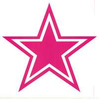 Dallas Cowboys Pink Vinyl Sticker Decal Wall or Window   4 to 24 
