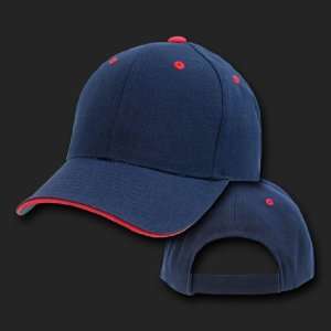 SANDWICH VISOR BASEBALL NAVY/RED HAT CAP HATS Everything 