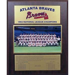   Atlanta Braves Divisional/League Champions Team 13x16 Plaque Sports