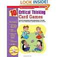 10 Critical Thinking Card Games Easy to Play, Reproducible Card and 