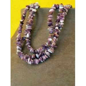  PURPLE SPINEY OYSTER NUGGET BEADS~ 