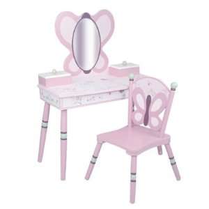   Plum Vanity Table & Chair Set by Levels of Discovery