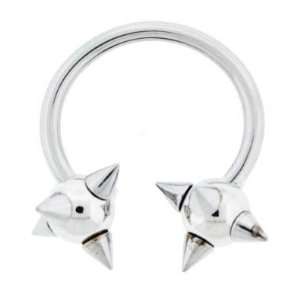   Horseshoe with Multi Spike Ball   14G 1/2   Sold Individually