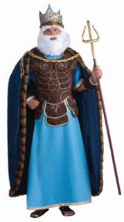 Mens King Neptune Adult Halloween Costume Standard  