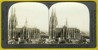 GERMANY~GOTHIC COLOGNE CATHEDRAL~1920s PHOTO STEREOVIEW  