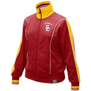  USC Trojans Ladies Cardinal Chanelle Track Jacket