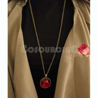 Vintage Retro Gothic Style Red Stone Pendants Necklace Gift N0066 