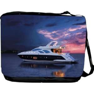  Rikki KnightTM Yacht at Sea Messenger Bag   Book Bag 