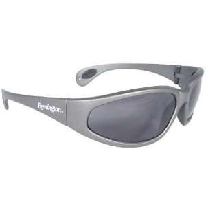 Remington Shooting Glasses, Silver Frame, Smoke Lens, Polarized T70 PC